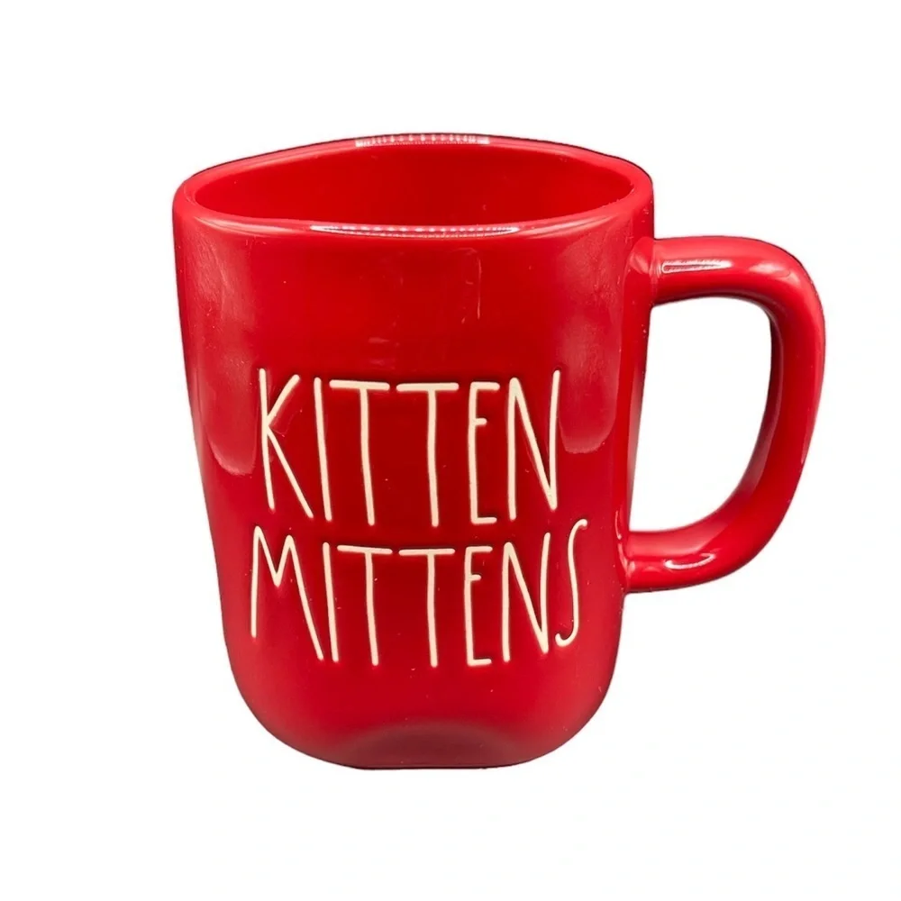 2/$18 New Rae Dunn KITTEN MITTENS  Holiday Mug - Picture 2 of 7
